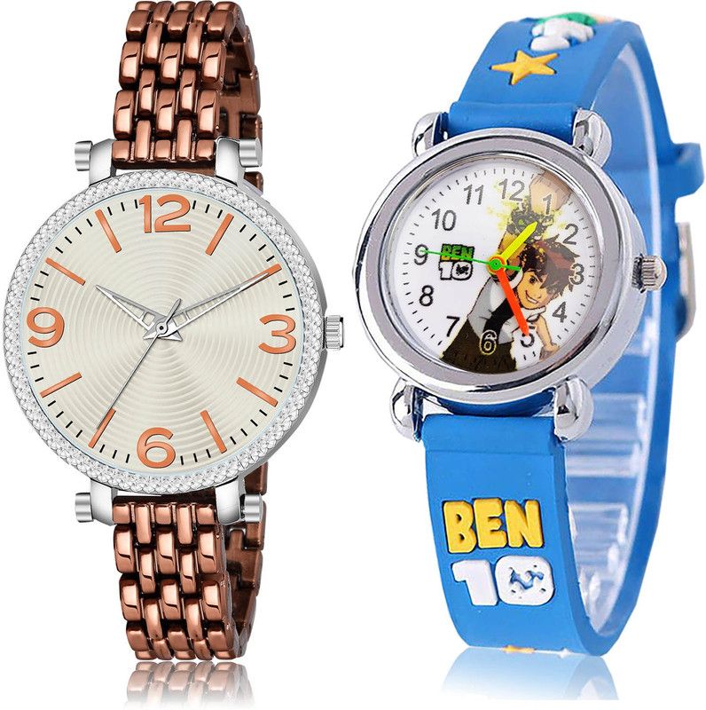 Analog Watch - For Girls Modish Professional 2 Watch Combo For Women And Girls - GW44-GC96