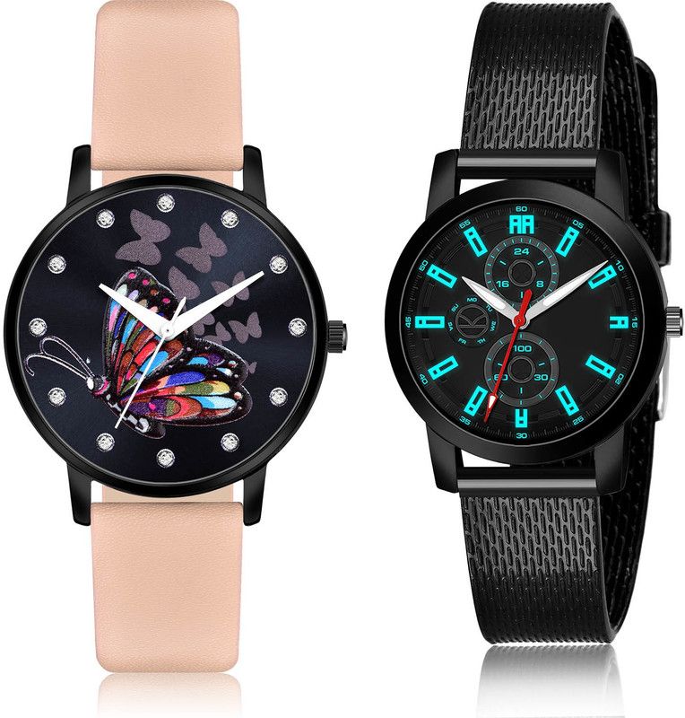 Analog Watch - For Girls Latest Quartz 2 Watch Combo For Women And Girls - GM377-(63-L-10)
