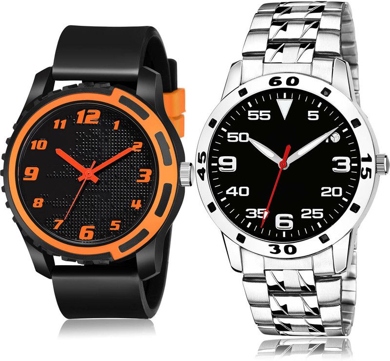 Analog Watch - For Men Modish Branded 2 Watch Combo For Boys And Men - BM110-(75-S-19)