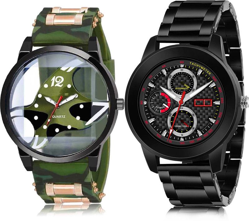Analog Watch - For Men Best Fashionable 2 Watch Combo For Boys And Men - BC63-(60-S-20)