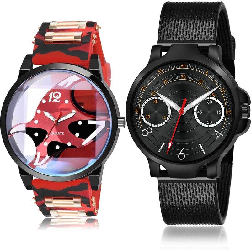 Analog Watch - For Men Modish Collection 2 Watch Combo For Boys And Men - BC61-(67-S-10)