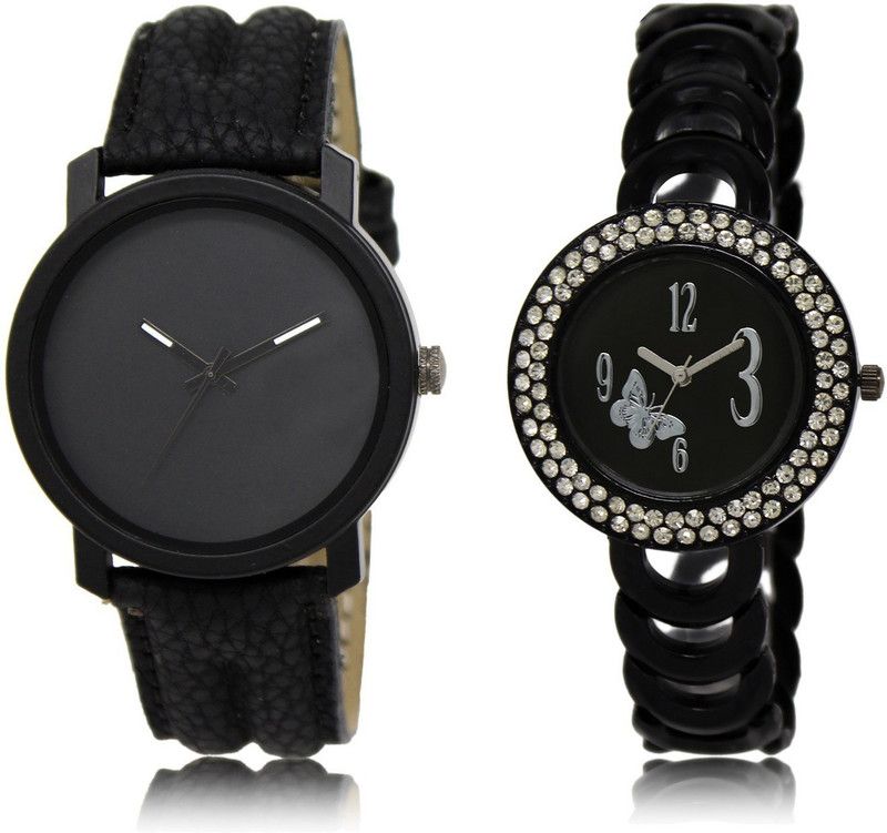 New Latest Designer Combo of 2 Analog Watch - For Couple LR21-LR201