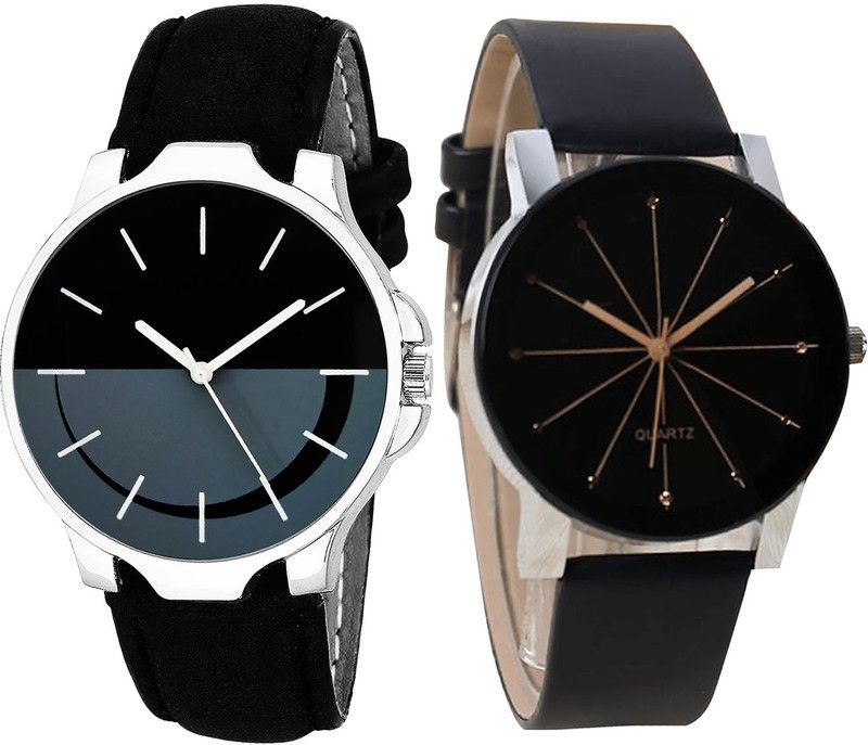 combo watch Analog Watch - For Girls Brand New Style Analogue Black Color Boys And Men Watch - B111-B51 (Combo Of 2 )