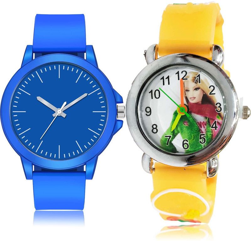 combo watch Analog Watch - For Boys Brand New Fancy Sports And Rapunzel Doll Kids 2 Watch Combo For Boys And men - BM117-BK27