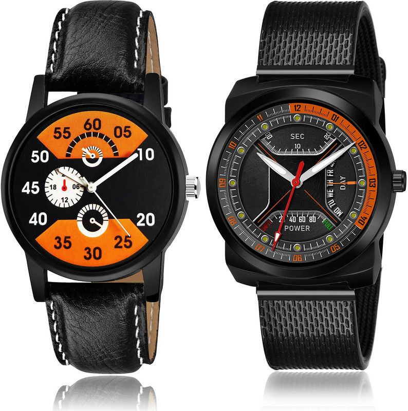 Analog Watch - For Men Classical Style 2 Watch Combo For Boys And Men - B826-(56-S-10)