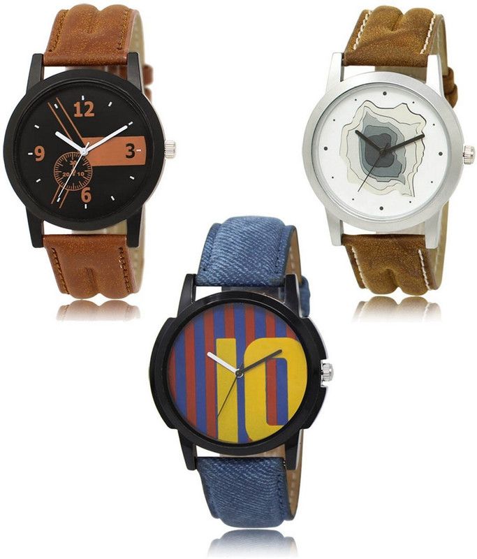 New latest Designer Combo of 3 Analog Watch - For Men LR-01-09-10