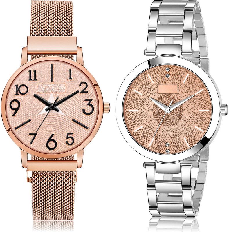 Analog Watch - For Girls Modern Formal 2 Watch Combo For Women And Girls - GM245-GM204