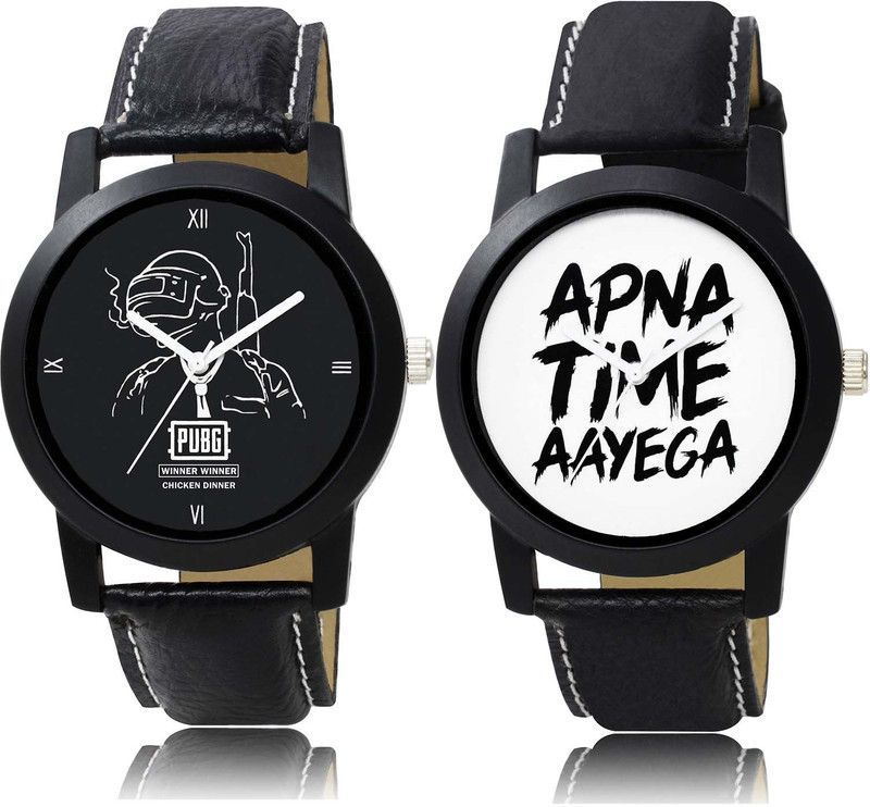 combo watch Analog Watch - For Boys & Girls Contemporary Wrist Pubg Military Army And Apna Time Aayega Combo Watch For Boys And Men - BO45-BO42