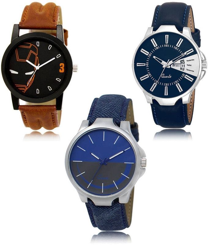 New latest Designer Combo of 3 Analog Watch - For Men LR-04-23-24