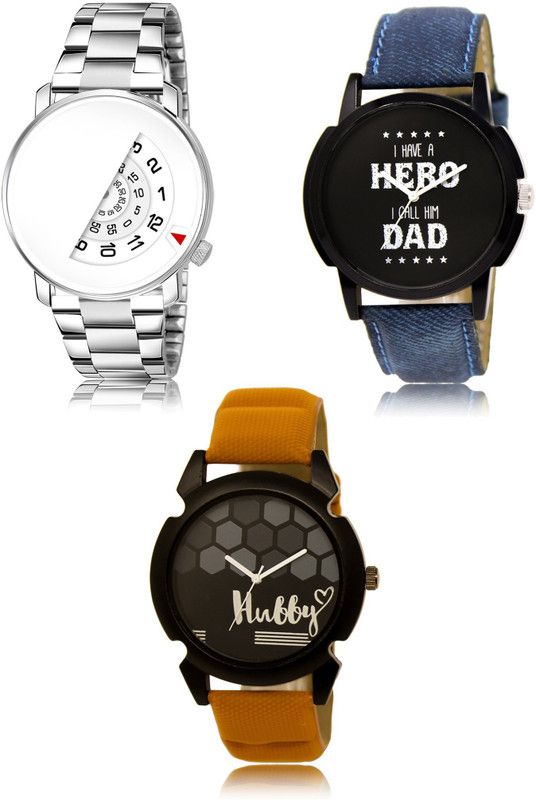 New latest Designer Combo of 3 Analog Watch - For Men L 106-L 07-L 32