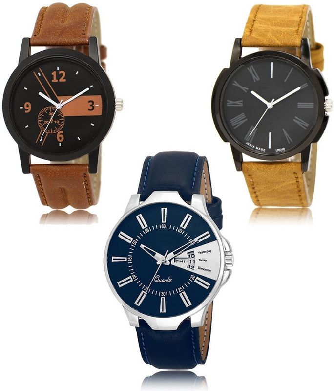New latest Designer Combo of 3 Analog Watch - For Men LR-01-19-23