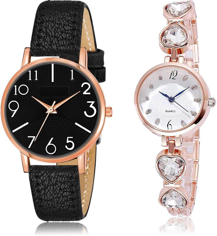 Analog Watch - For Girls Latest Quartz 2 Watch Combo For Women And Girls - GW54-G443