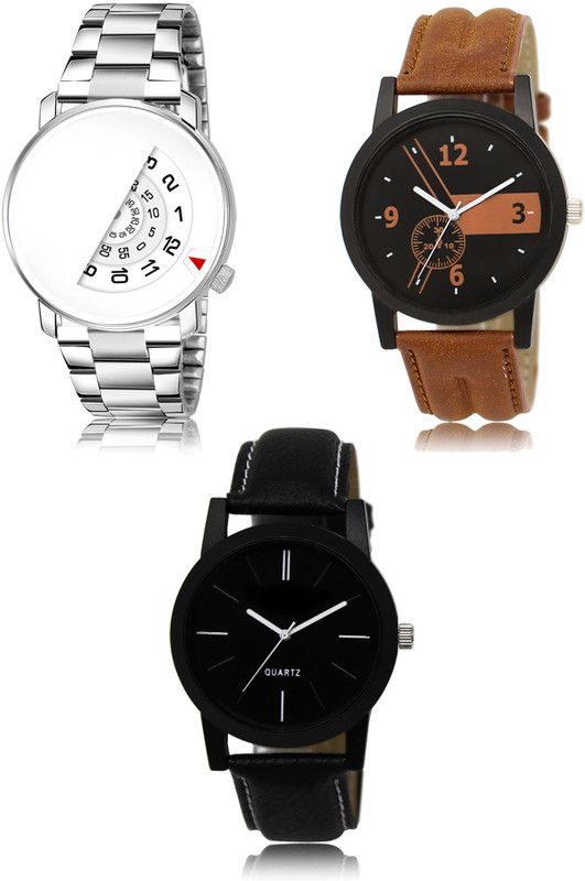 New latest Designer Combo of 3 Analog Watch - For Men LR106-LR01-LR05