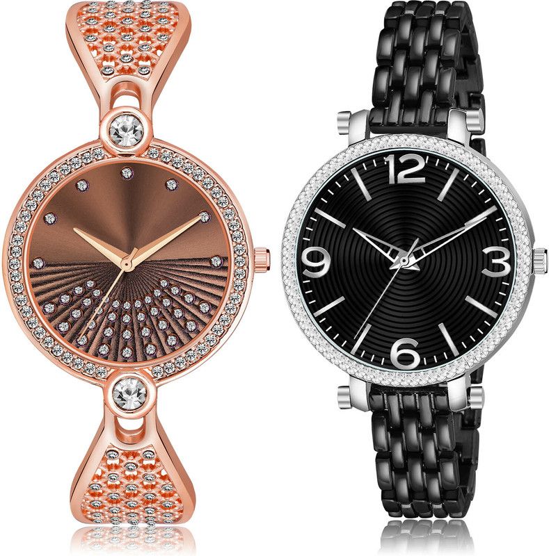 Analog Watch - For Women Contemporary Tread 2 Watch Combo For Women And Girls - GM251-GW42