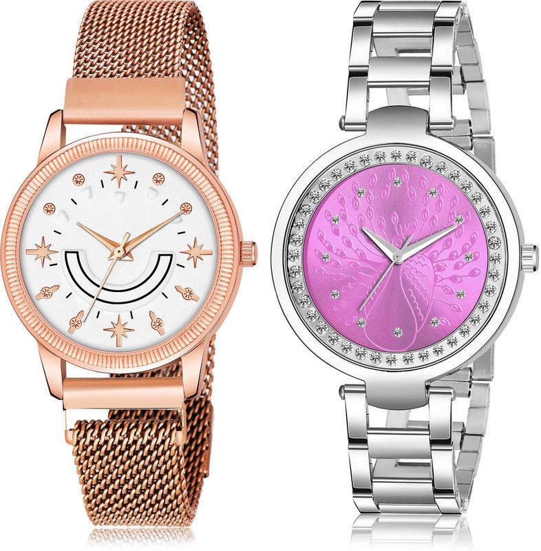 Analog Watch - For Women New Professional 2 Watch Combo For Women And Girls - GW70-GM208