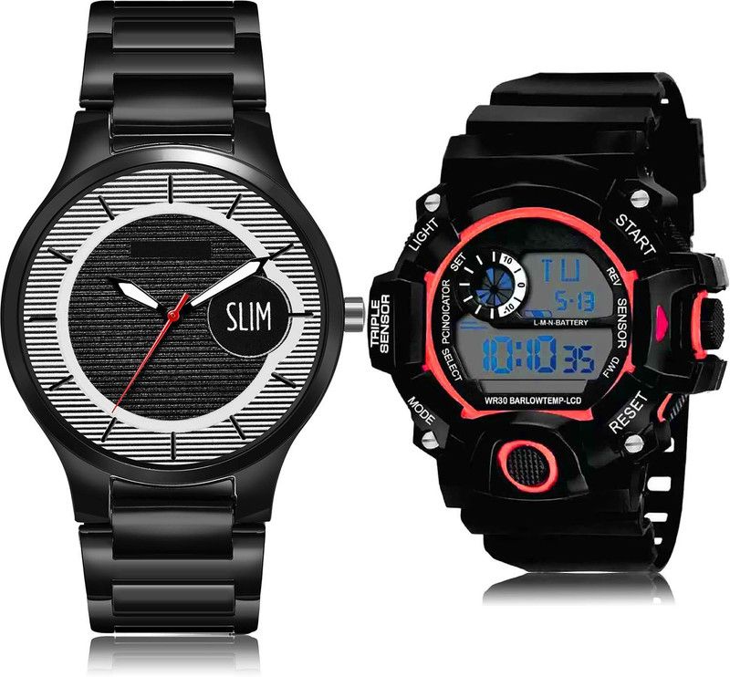 Analog-Digital Watch - For Men Brand New Model 2 Watch Combo For Boys And Men - BM410-BC26