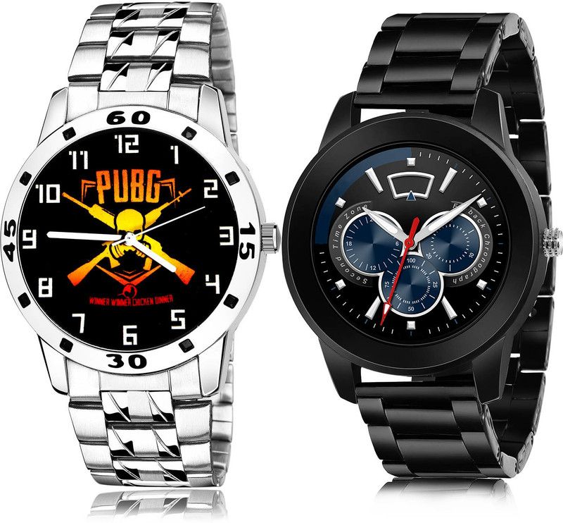 Analog Watch - For Men New Analogue 2 Watch Combo For Boys And Men - B640-(61-S-20)