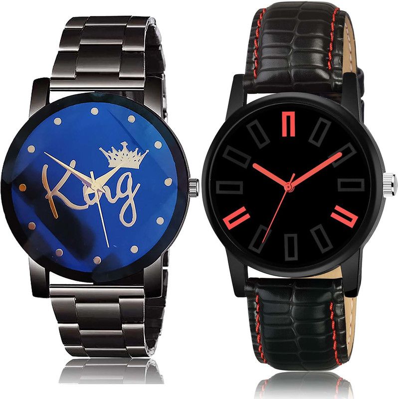 combo watch Analog Watch - For Boys & Girls Classical Casual King Chain Combo Watch For Boys And Men - BC11-B28