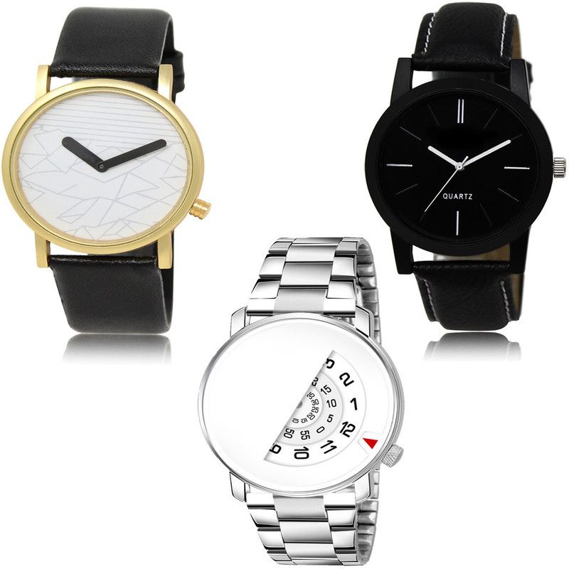 New latest Designer Combo of 3 Analog Watch - For Men LR37-LR05-LR106