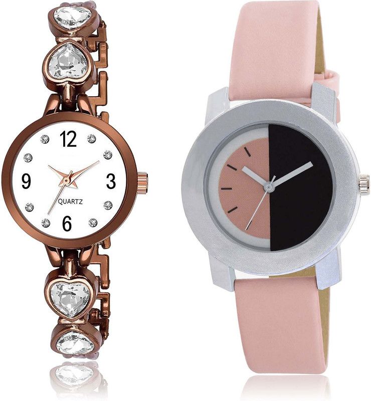 combo watch Analog Watch - For Girls New Professional Love Heart Combo Watch For Girls And Women - G500-G400