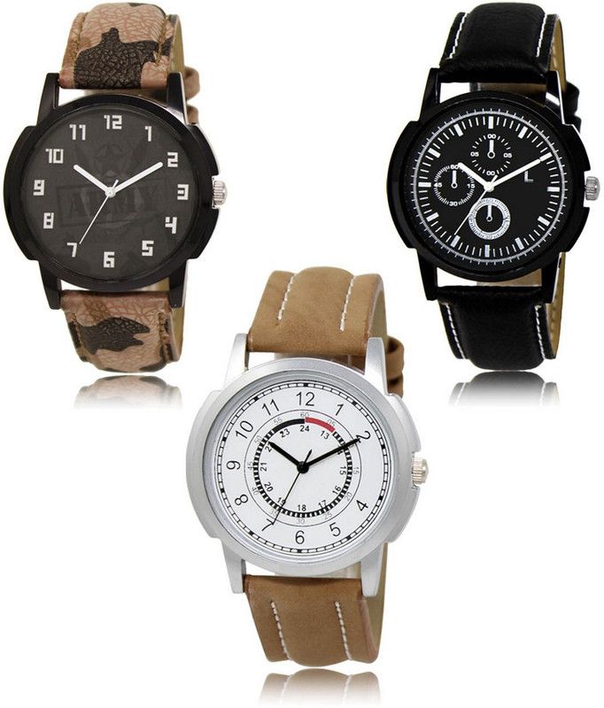 New latest Designer Combo of 3 Analog Watch - For Men -03-13-17