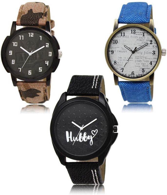New latest Designer Combo of 3 Analog Watch - For Men LR-03-28-31
