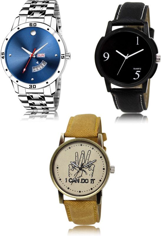 New latest Designer Combo of 3 Analog Watch - For Men 105-06-30