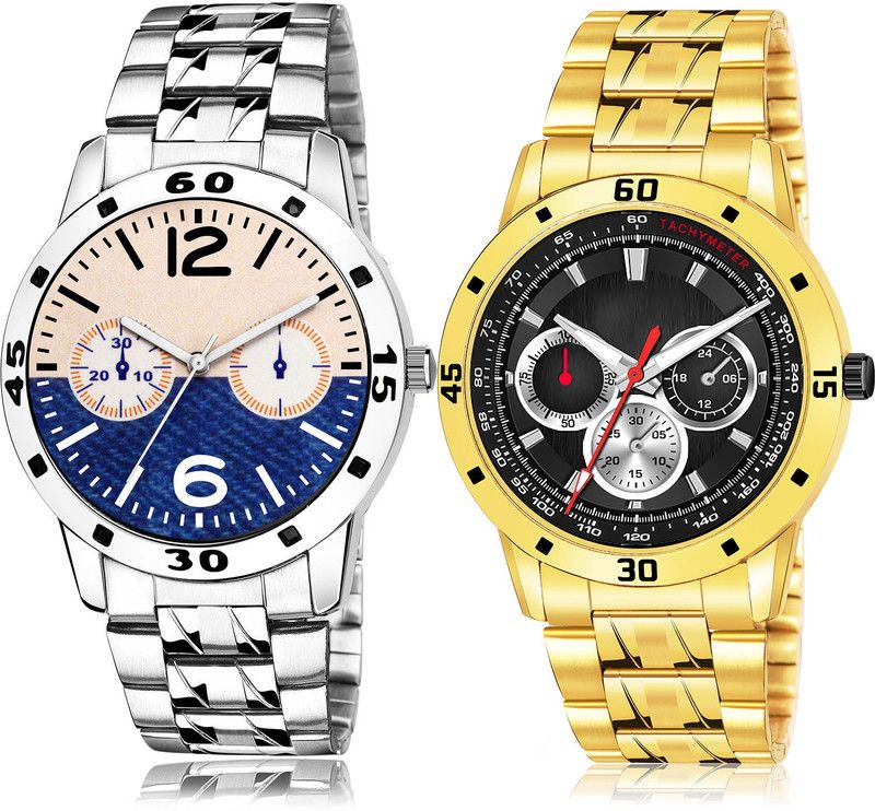 Analog Watch - For Men Best Professional 2 Watch Combo For Boys And Men - B800-(14-S-21)