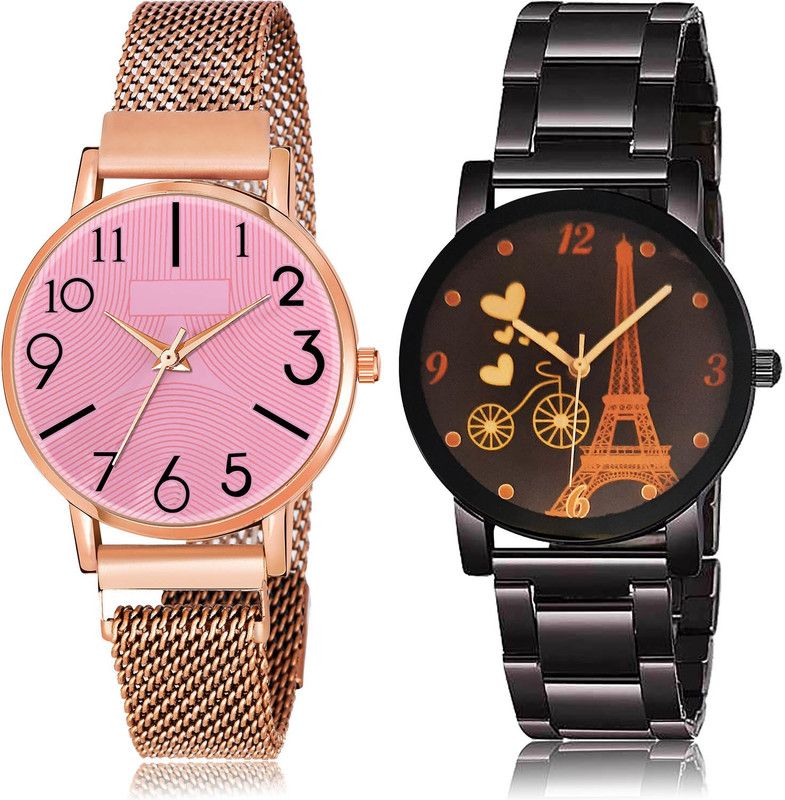 Analog Watch - For Women Modish High Quality 2 Watch Combo For Women And Girls - GW62-GCPL10