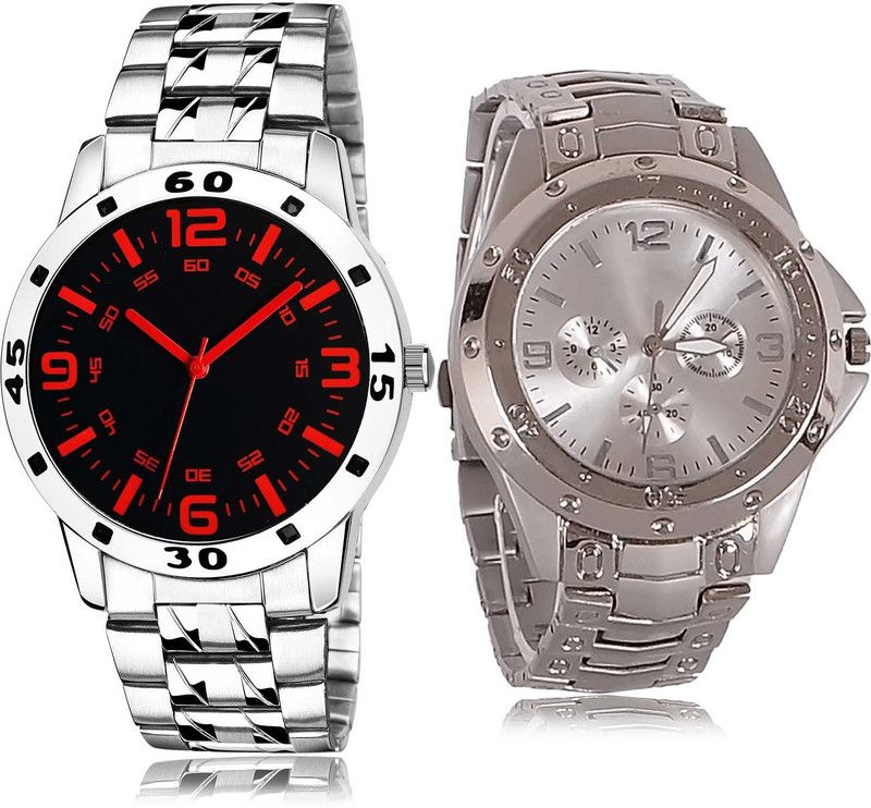 combo watch Analog Watch - For Men Classical Love Chain Watch And Chain Watch - B703-B72 (Combo Of 2 )