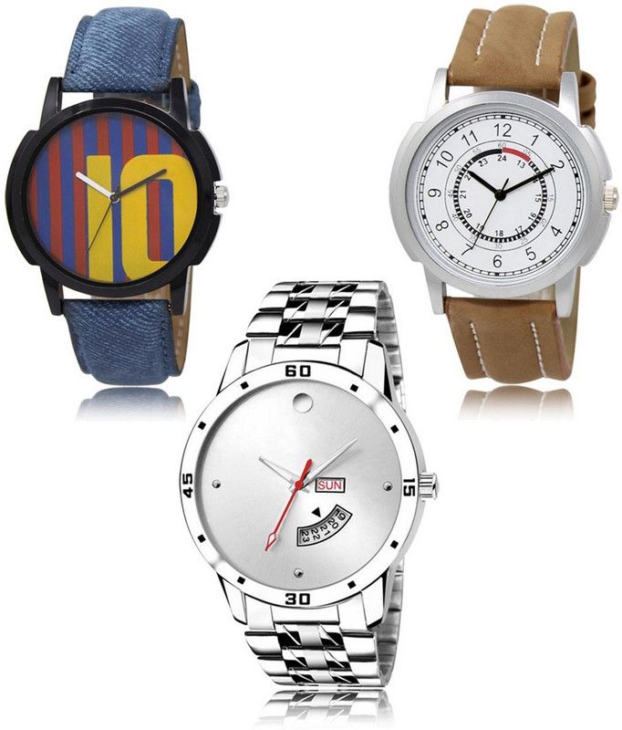 New latest Designer Combo of 3 Analog Watch - For Men LR-10-17-103