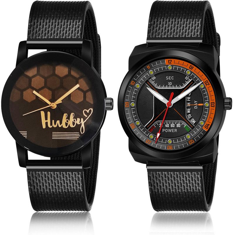 Analog Watch - For Men Latest Stylish 2 Watch Combo For Boys And Men - BCPL23-(56-S-10)