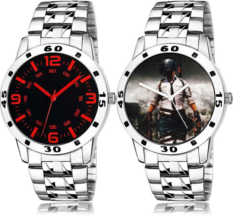 combo watch Analog Watch - For Men Best Exclusive Chain Watch And Pubg Military Army Chain Watch Watch - B703-B505 (Combo Of 2 )