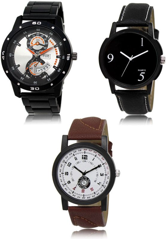 New latest Designer Combo of 3 Analog Watch - For Men 107-06-11