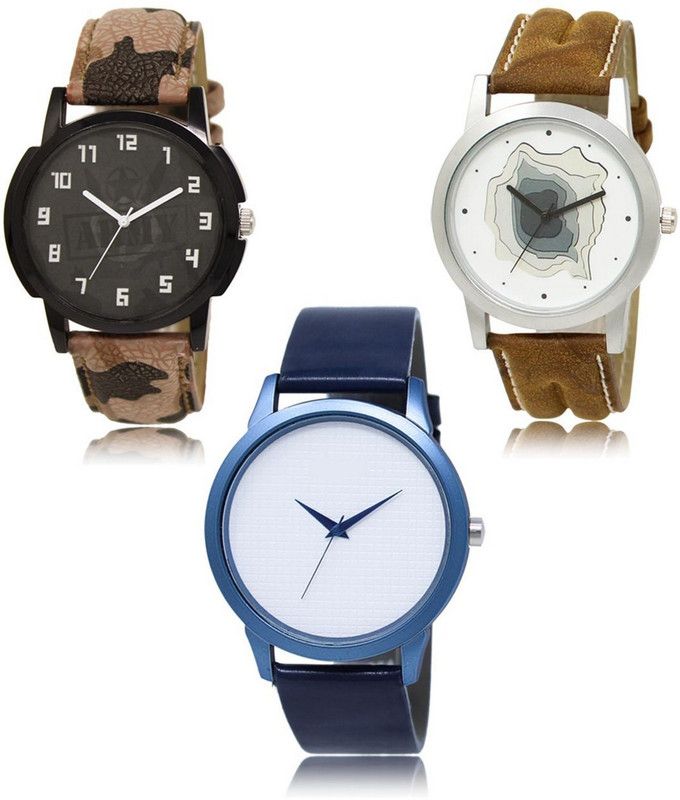 New latest Designer Combo of 3 Analog Watch - For Men LR-03-09-33
