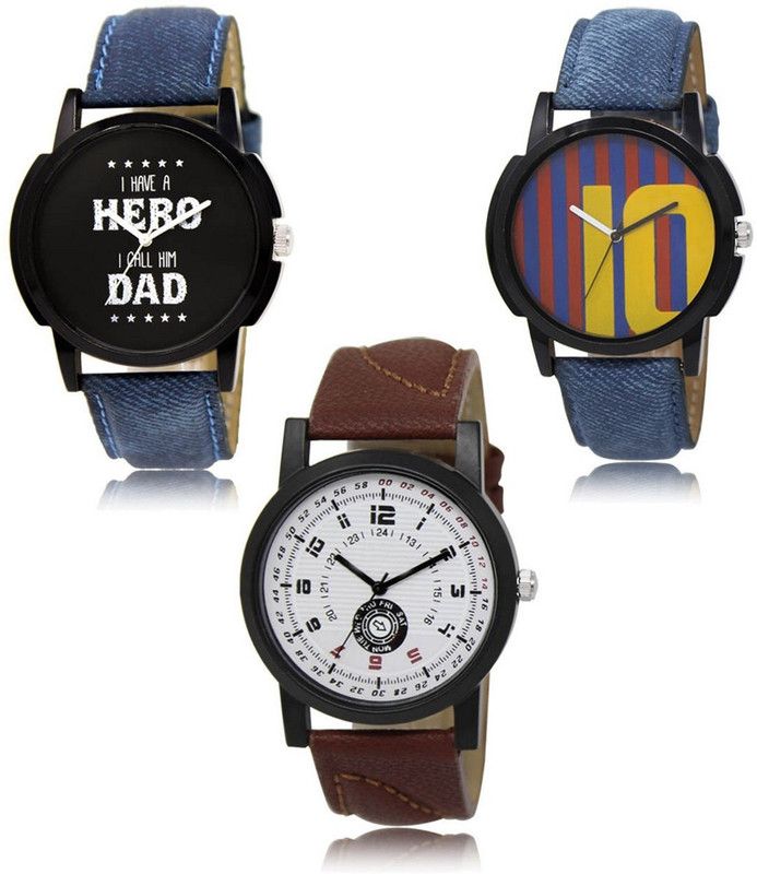 New latest Designer Combo of 3 Analog Watch - For Men LR-07-10-11