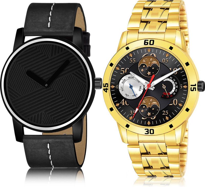 Analog Watch - For Men Latest Luxury 2 Watch Combo For Boys And Men - BL46.67-(49-S-21)