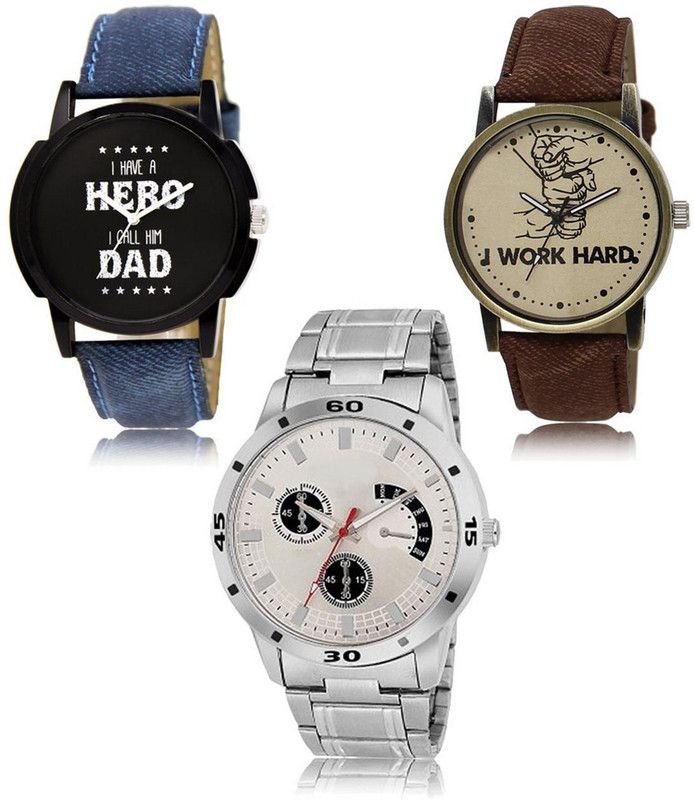 New latest Designer Combo of 3 Analog Watch - For Men LR-07-29-101