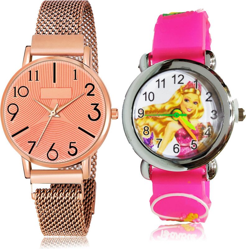 Analog Watch - For Girls Brand New Technology 2 Watch Combo For Women And Girls - GW58-GC40
