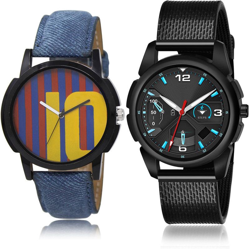 Analog Watch - For Men Modish Unique 2 Watch Combo For Boys And Men - BL46.10-(41-S-10)