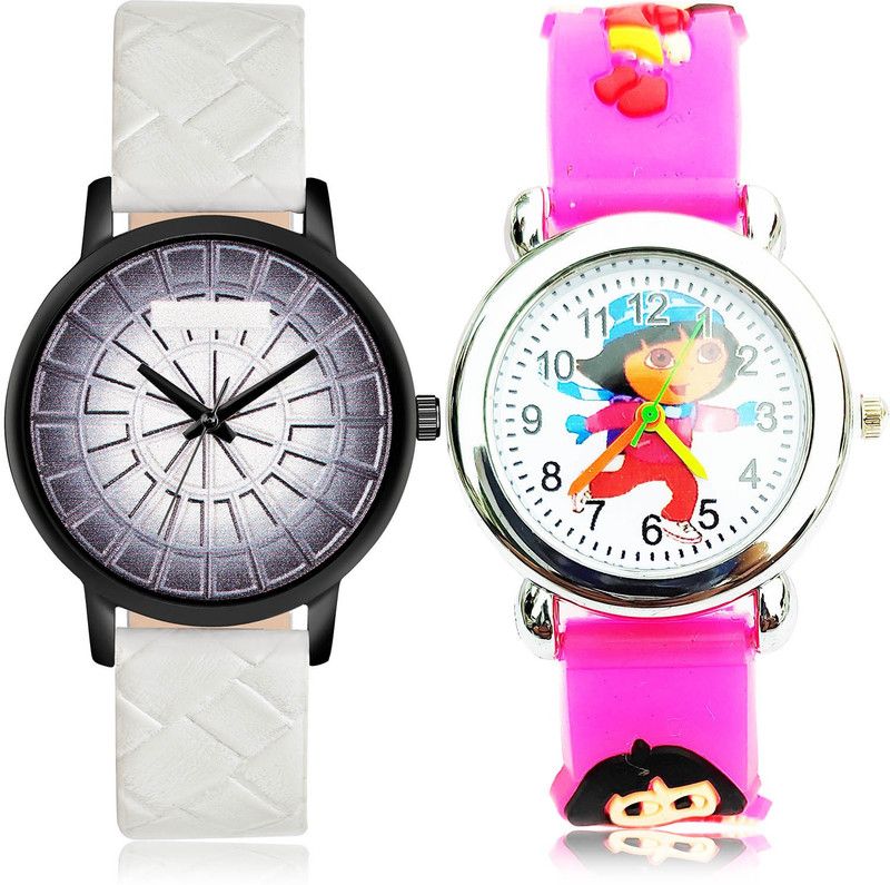 Analog Watch - For Girls Modern Collegian 2 Watch Combo For Women And Girls - GM507-GC197