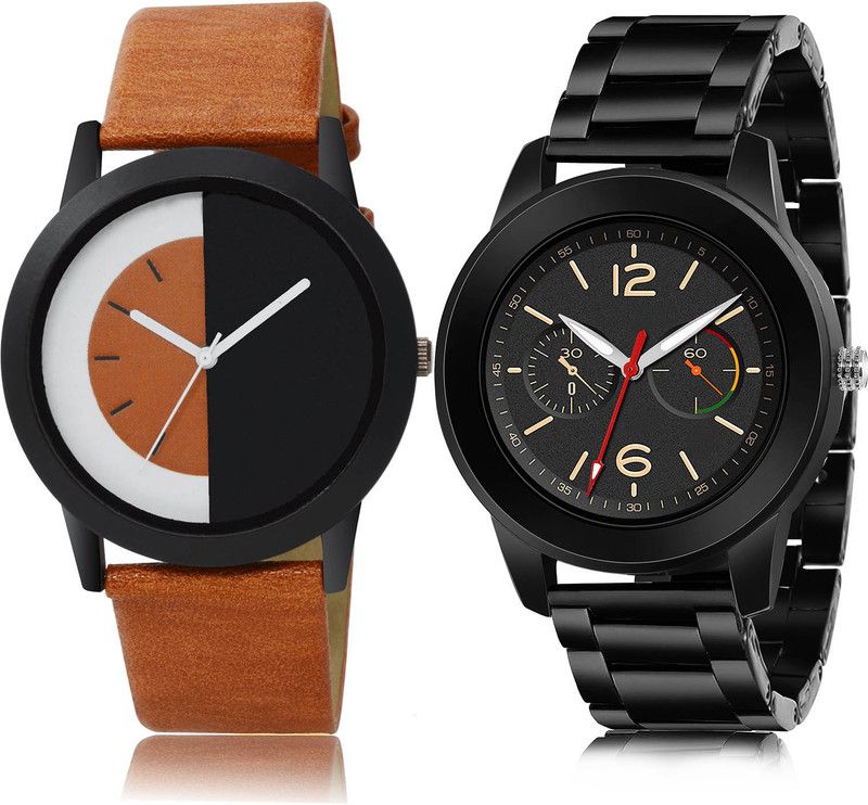 Analog Watch - For Men Treading Quartz 2 Watch Combo For Boys And Men - B162-(64-S-20)