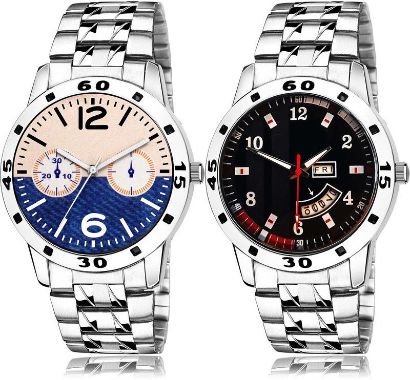 combo watch Analog Watch - For Boys Modish Chronograph Chain Watch And Day And Date Chain Watch Watch - B800-B190 (Combo Of 2 )