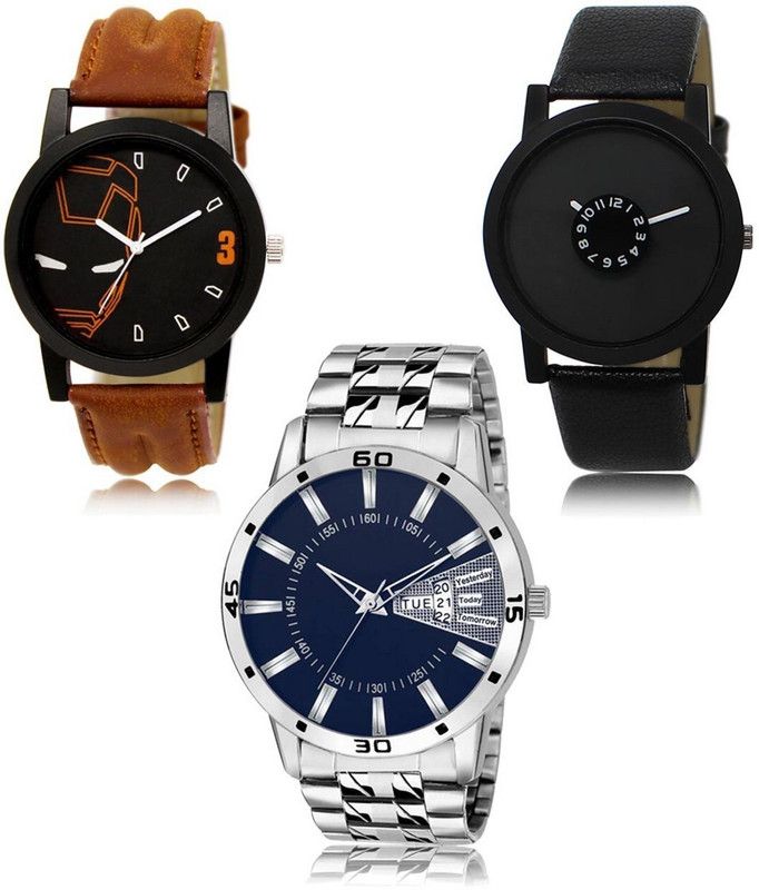New latest Designer Combo of 3 Analog Watch - For Men 04-25-102