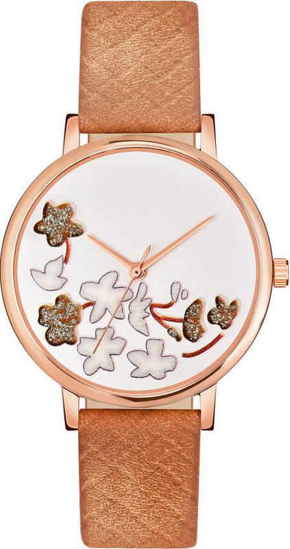 MT503 Girls Attractive Leather Belt Analog Watch - For Girls