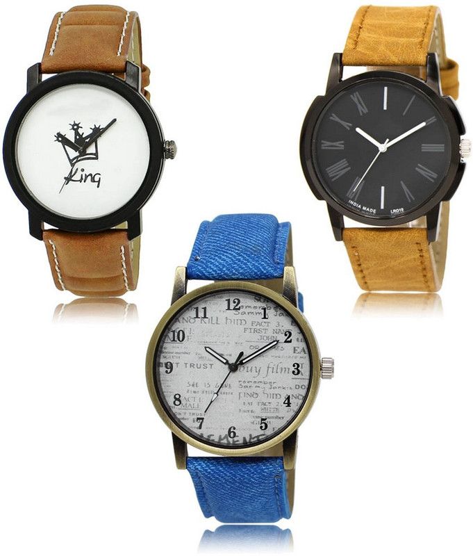 New latest Designer Combo of 3 Analog Watch - For Men LR-18-19-28