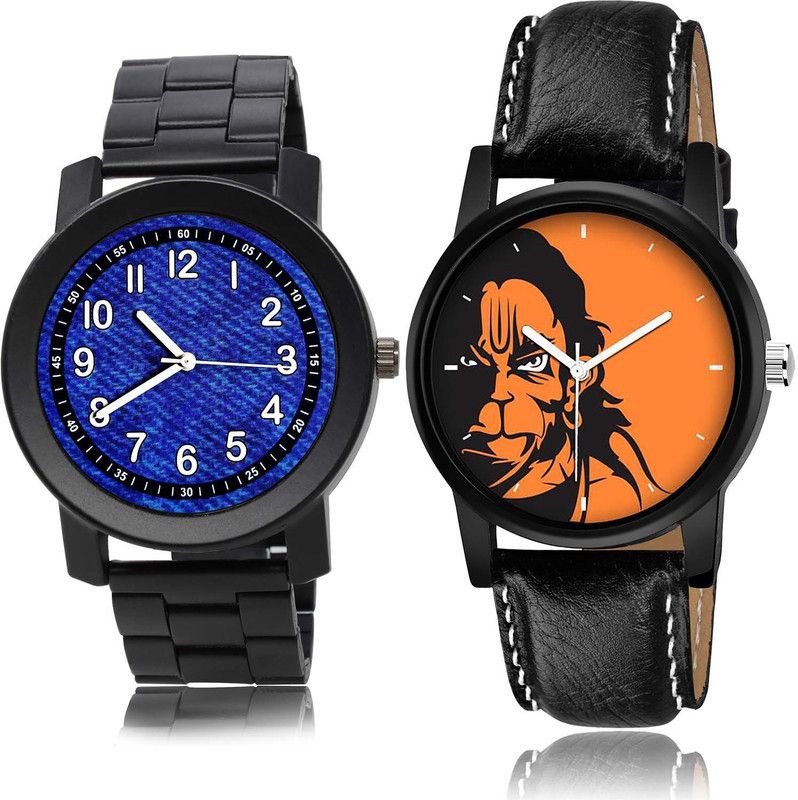 combo watch Analog Watch - For Boys Latest Wrist Chain Watch And Hanuman Watch - B796-B26 (Combo Of 2 )
