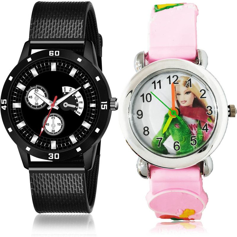 Analog Watch - For Boys Latest Fancy 2 Watch Combo For Boys And Men - BRM39-BK14