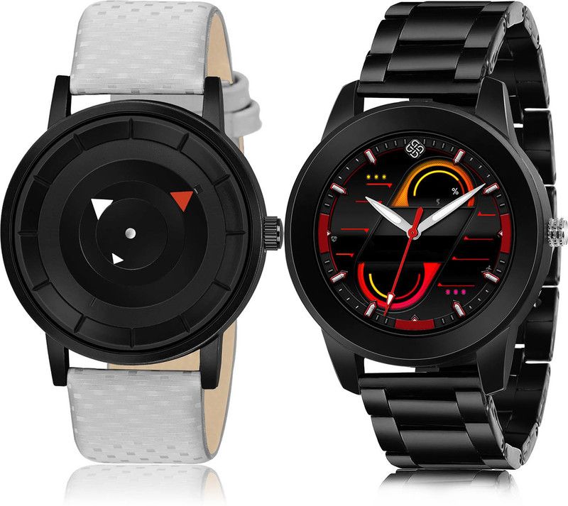 Analog Watch - For Men Contemporary Branded 2 Watch Combo For Boys And Men - BM8-(1-S-20)