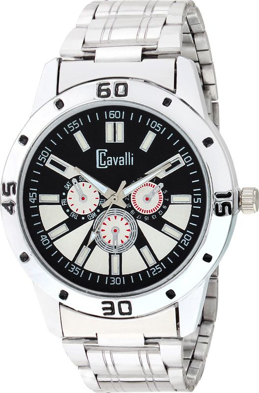 Exclusive Analog Watch - For Men CW 441 Black Dial Stainless Steel
